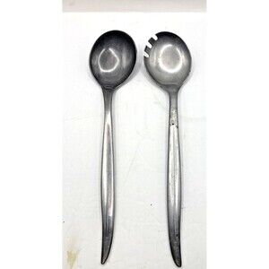 VTG Atomic Latama Stainless Steel Salad Serving Set Spoon Fork Italy spork  MCM